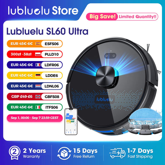 LUBLUELU SAUGROBOTER MIT WISCHMOPP 4500PA