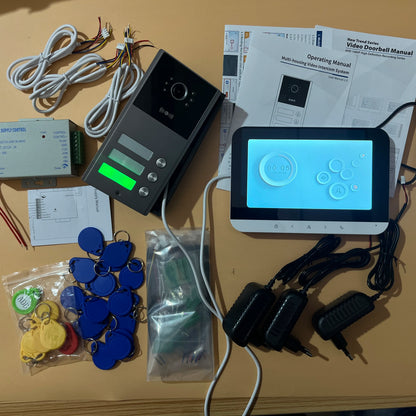 VIDEOCITOFONO SMART WIFI CON MONITOR TOUCH E APERTURA RFID