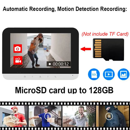 VIDEOCITOFONO SMART WIFI CON MONITOR TOUCH E APERTURA RFID