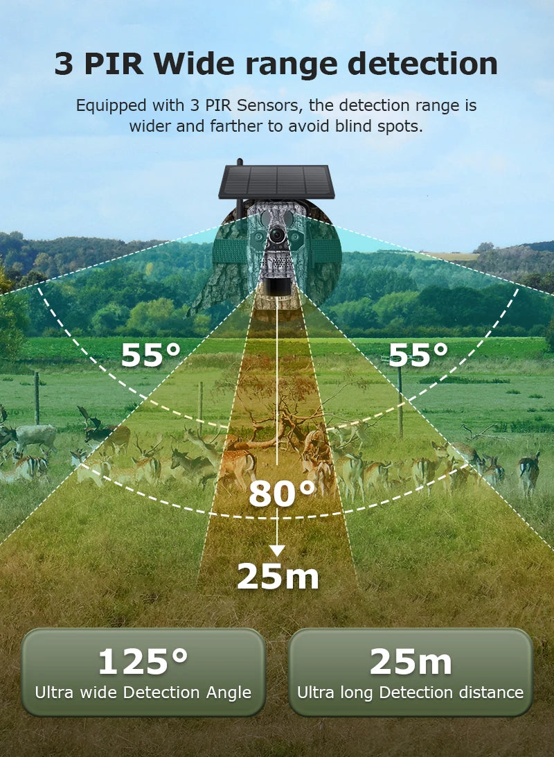 SOLAR 4G LTE WILDKAMERA NACHTSICHT