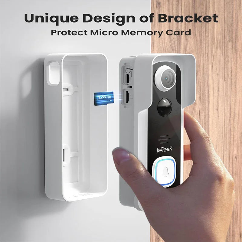 IEGEEK WIRELESS VIDEO DOORBELL 2K WITH CHIME