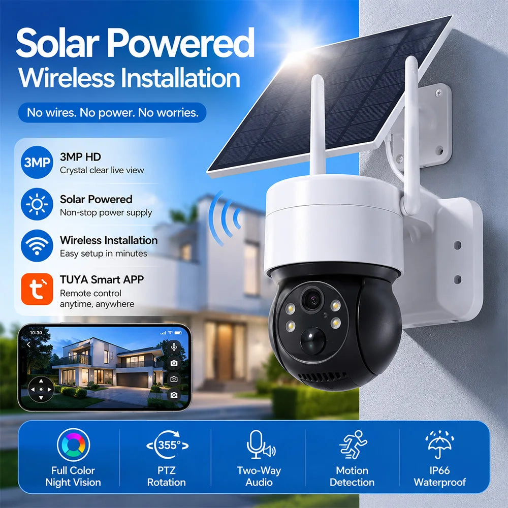 SOLAR WLAN ÜBERWACHUNGSKAMERA